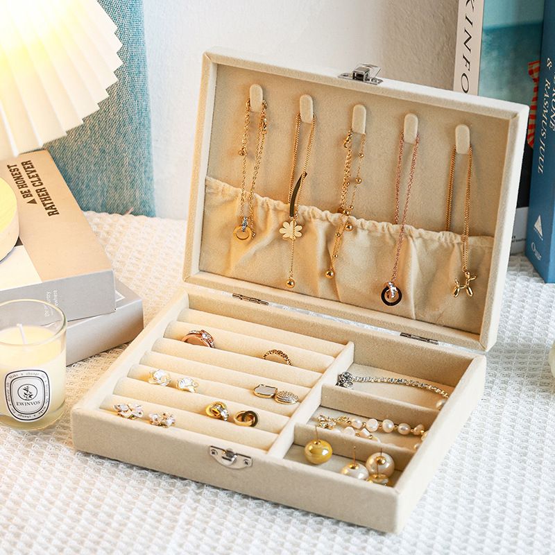 Tragbare Reise-Aufbewahrungsbox für Herren- und Damenuhren, Schmuckaufbewahrungsbox, staubdicht, große Kapazität, Aufbewahrungsbox für Ohrringe, Ringe und Halsketten_voghion.com