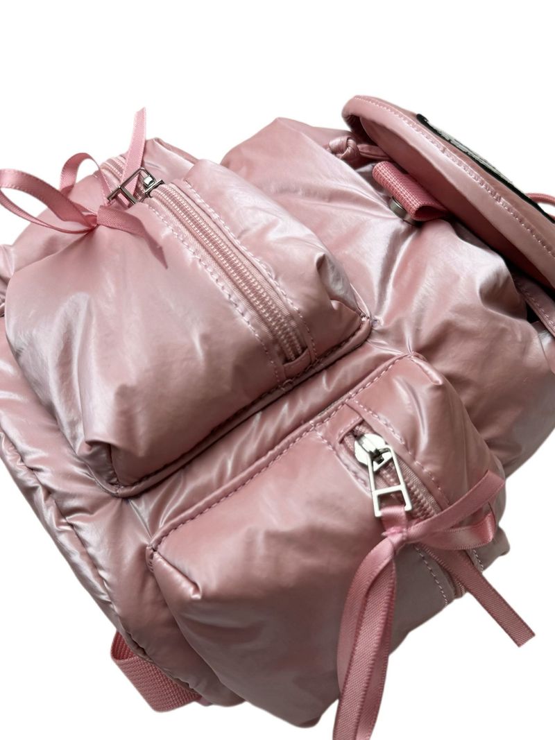 cute Bright Pink Casual And Versatile Nylon Waterproof Material Fashionable Versatile_voghion.com