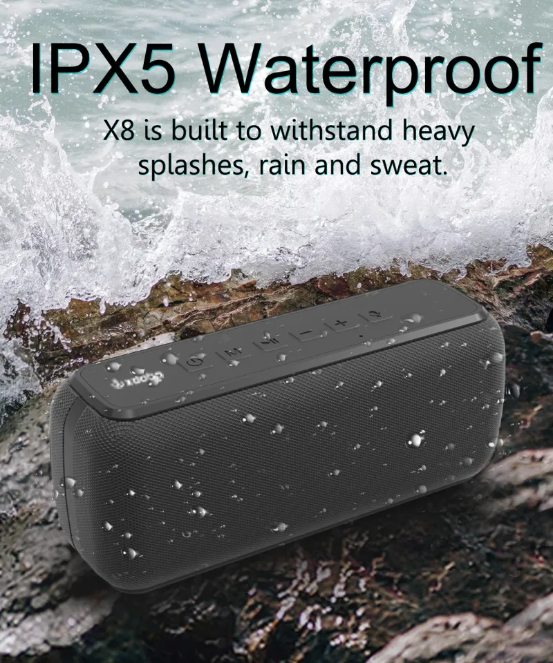 X8 II 60W Portable Bluetooth-Compatible Speakers 6600mAh Bass Sound Box Wireless Waterproof TWS Boombox_voghion.com
