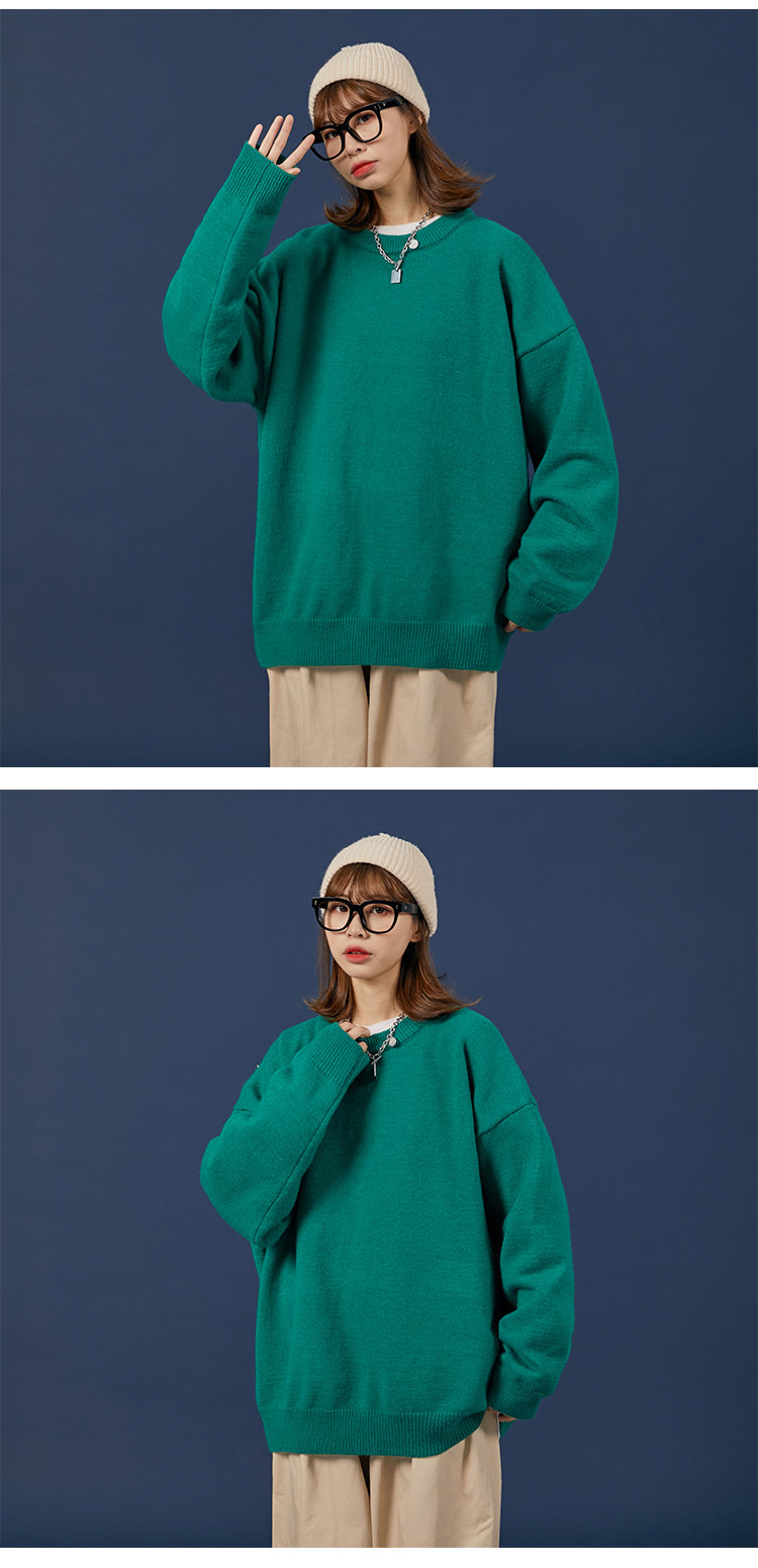 1. Nueva chaqueta de hombre de color sólido con tendencia neutra informal y suelta para parejas 7979P45 felpa P55_voghion.com