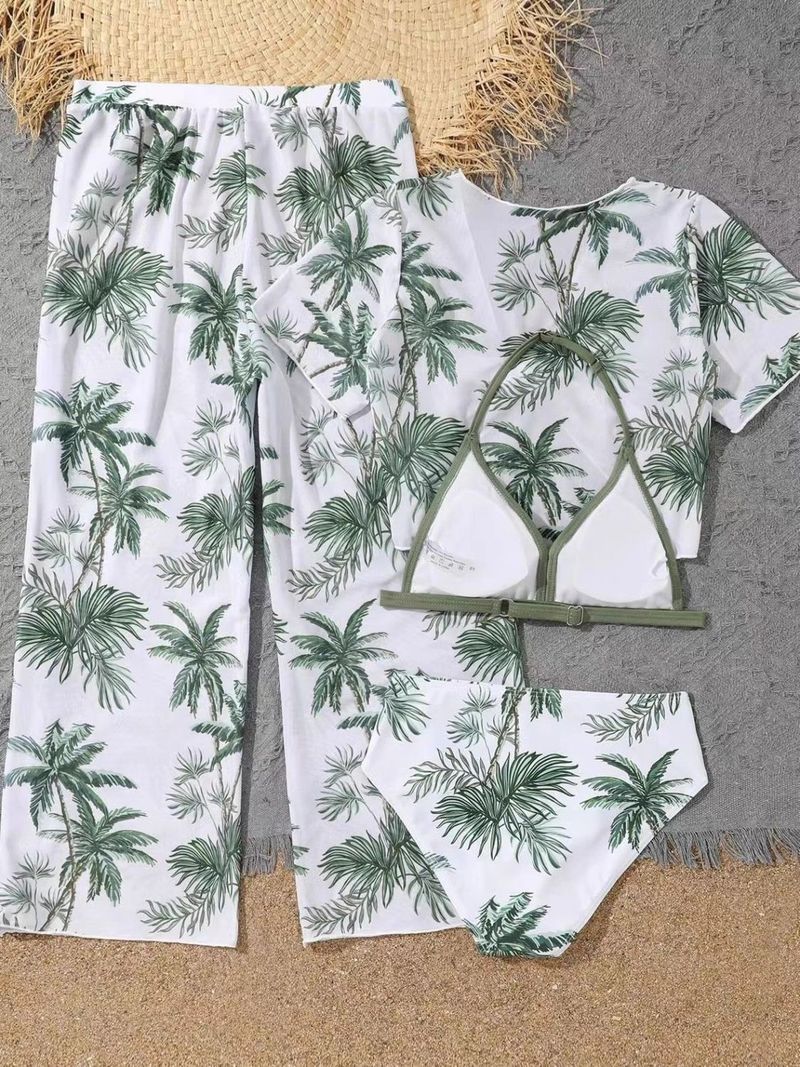 Nuovo costume da bagno bikini a tre pezzi per bambina grande_voghion.com