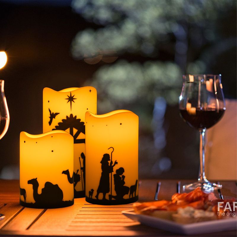 Halloween-Vogelscheuchenhand mit LED-Kerzen – bewegungsaktivierte animierte Requisite für Veranda und Garten (PP-Material, flackernde Flamme)_voghion.com