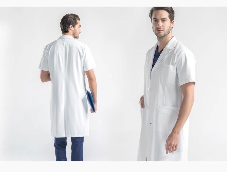 Ženska odjeća Bijeli kaput za studente medicine, kratkih rukava, muški, bijeli kaput dugih rukava, radna odjeća za oralnu plastičnu kirurgiju i laboratorij_voghion.com