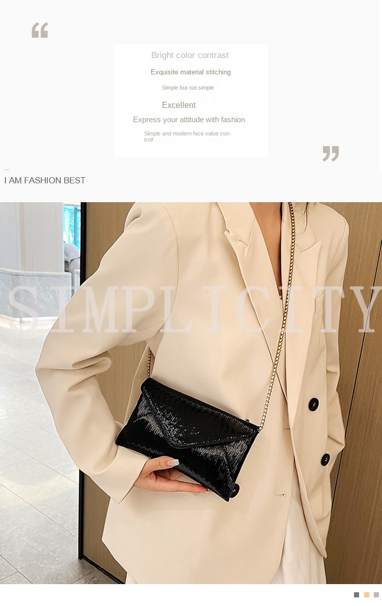 NOVEDAD DE VERANO 2022, bolso para mujer, nicho, cadena de Color brillante, Mini bolso de hombro tipo bandolera para fiesta, bolso de noche con mensaje_voghion.com