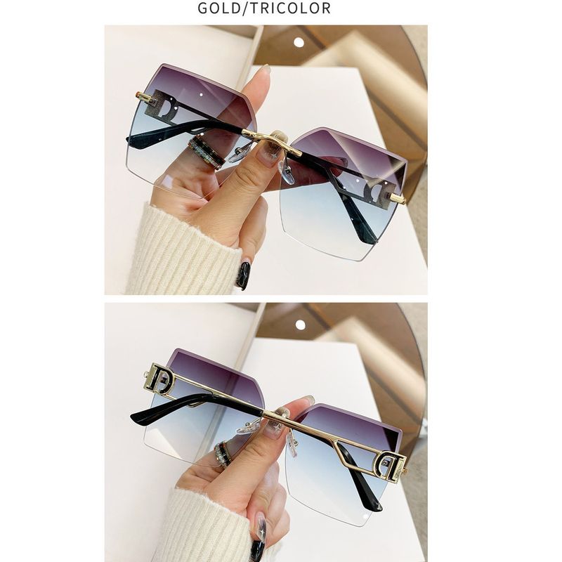 Männer Fraen Trend ouni Rand Schnëtt Moud Fuerbrëll Reesbrëll Avancéiert Gefill Sonnebrëller_voghion.com