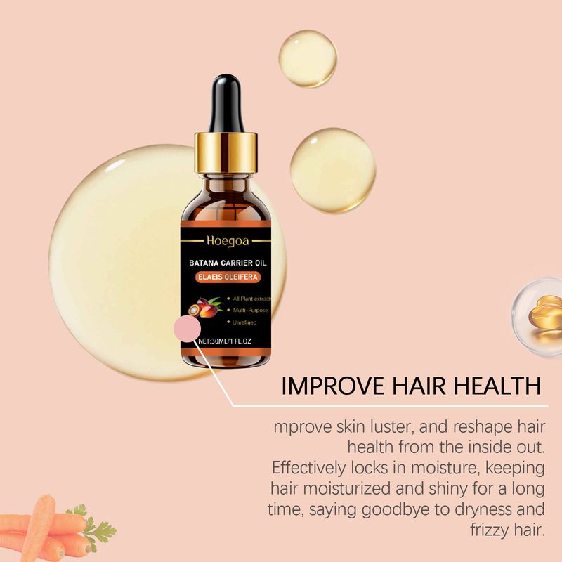 Αιθέριο Έλαιο Batana για την Περιποίηση του Τριχωτού της Κεφαλής, Θρεπτικό και Επανορθωτικό για τις Ρίζες του Τριχωτού της Κεφαλής, Μαλακτικό Αιθέριο Έλαιο Βοτανικού για τα Μαλλιά_voghion.com