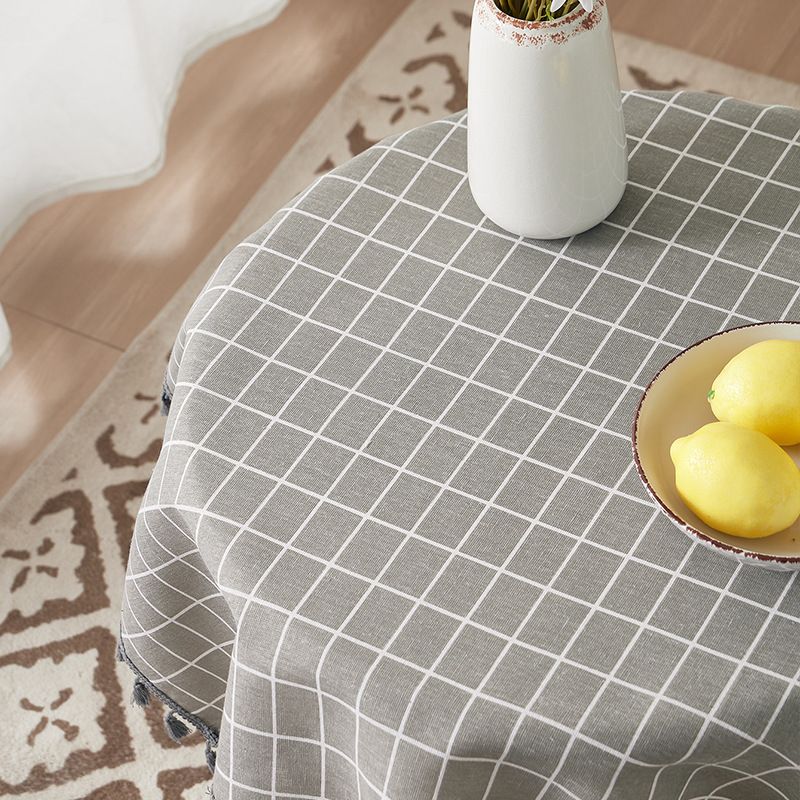 Poly-Cotton Blend Tablecloth – Durable & Stylish Rectangle Cover For Dining & Coffee Tables | Heat-Resistant & Non-Slip_voghion.com