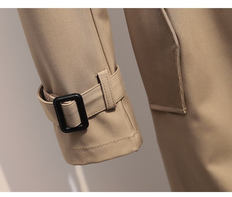 2023 Koreanischer neuer mittellanger Trenchcoat für Frauen, Frühling und Herbst, zierlicher Mantel im britischen Stil_voghion.com