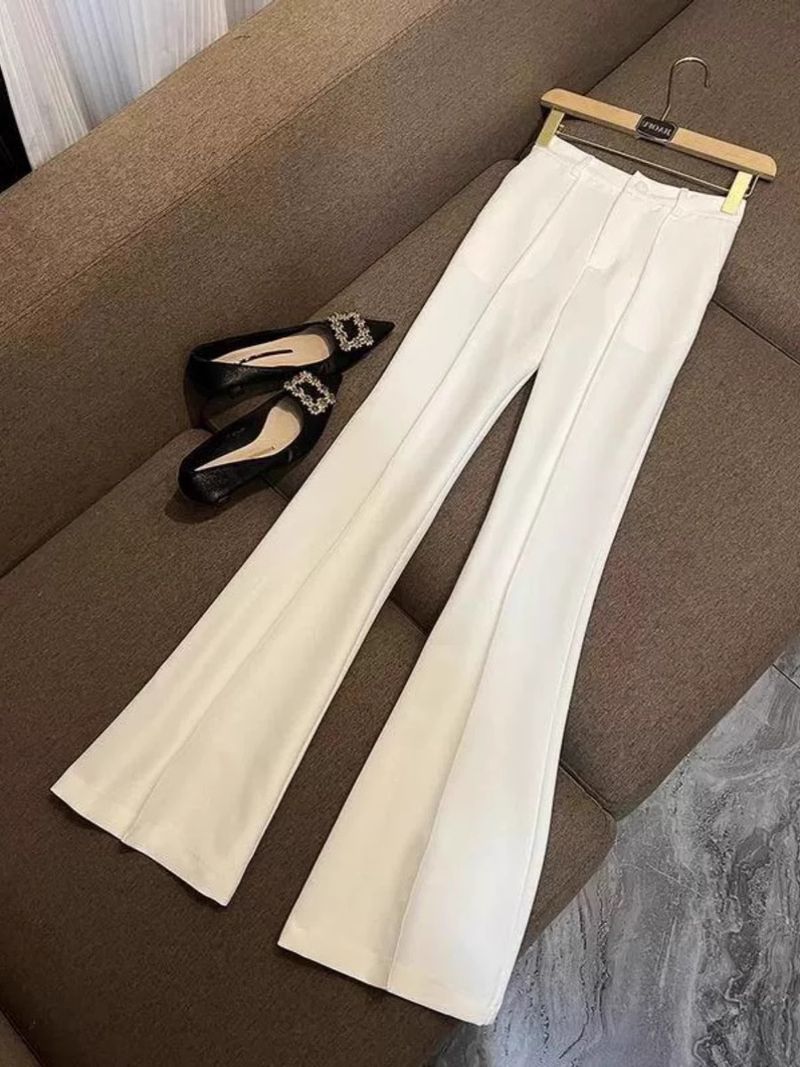 Women's Clothing High End Professional Commuter Suit Spring And Autumn Temperament Slim Suit Flared Pants Two Piece Suit_voghion.com