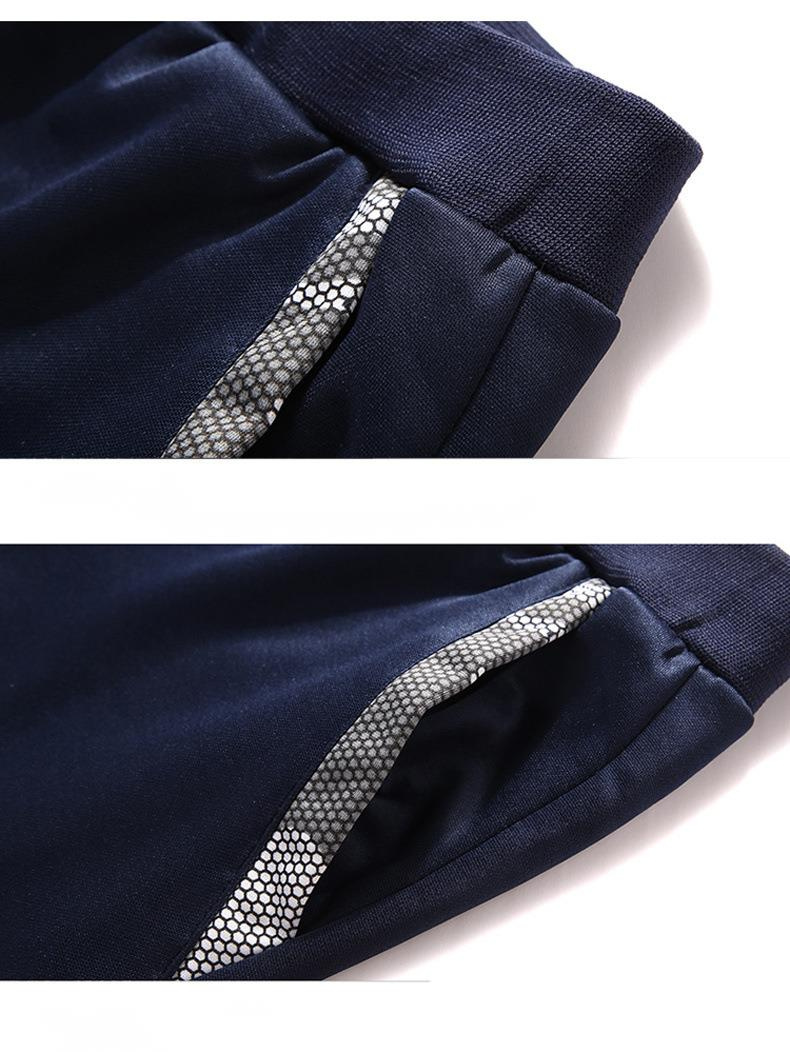 Conjunto casual esportivo de pelúcia masculino de outono e inverno, capuz de camuflagem masculino, suéter quente espesso, conjunto de duas peças_voghion.com
