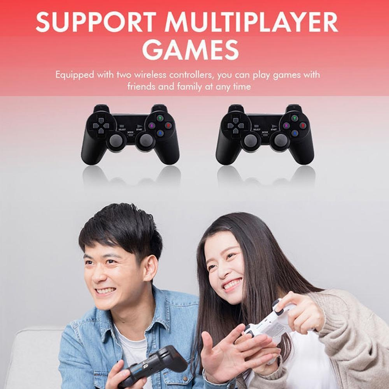 GD10 Game Stick Ενσωματωμένο 40000 παιχνίδια 128GB/64GB/32GB 2.4G Ασύρματο χειριστήριο HD Retro Κονσόλα παιχνιδιών βίντεο 4k HD Κονσόλα παιχνιδιών βίντεο_voghion.com