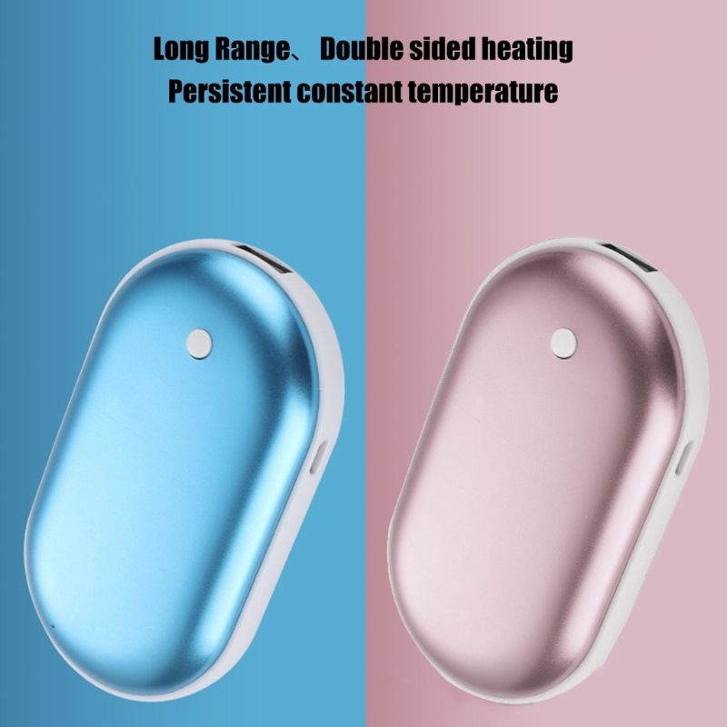 Portable Rechargeable Pocket 2-in-1 Function USB Charging Heater Hand Warmer Large Capacity_voghion.com
