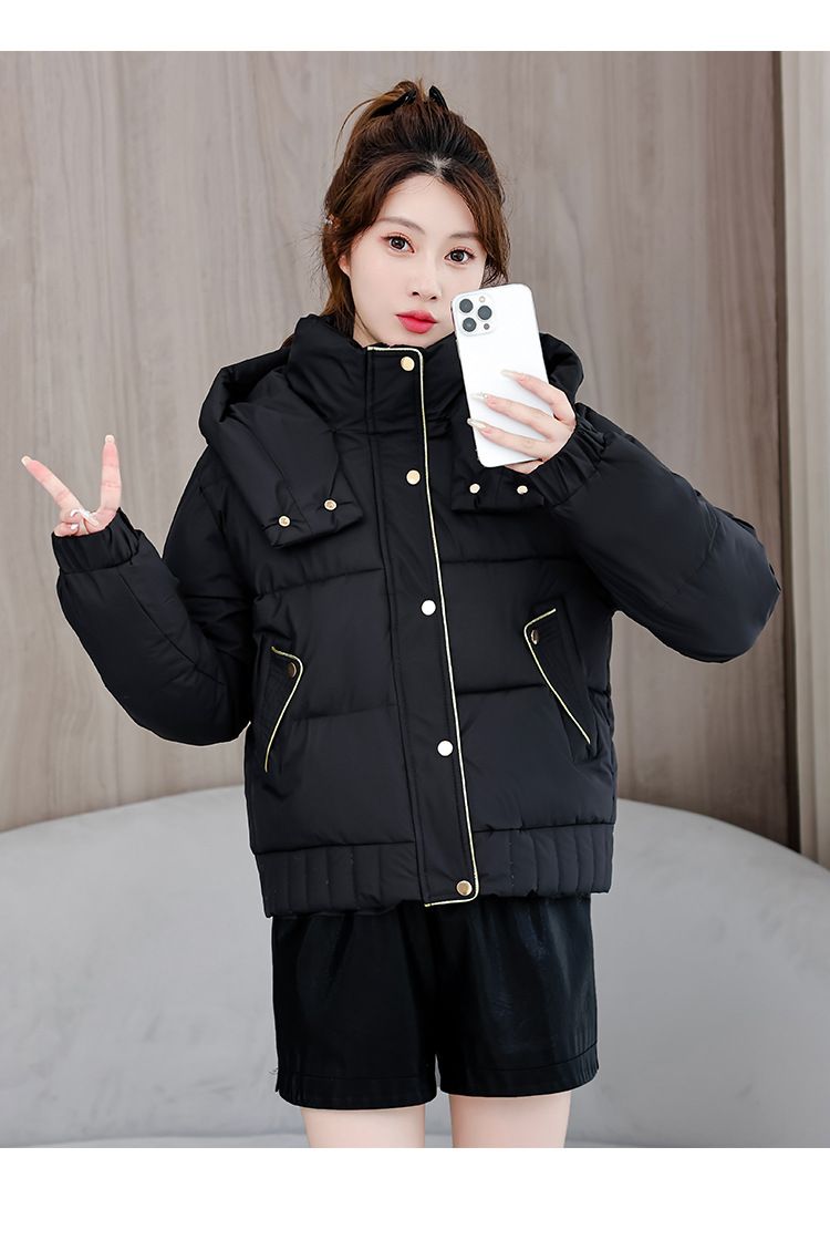 Kurze Pufferjacke für zierliche Figuren – voluminöse Steppjacke mit strukturiertem Reverskragen (5 urbane Neutraltöne, erweiterte Größenauswahl)_voghion.com
