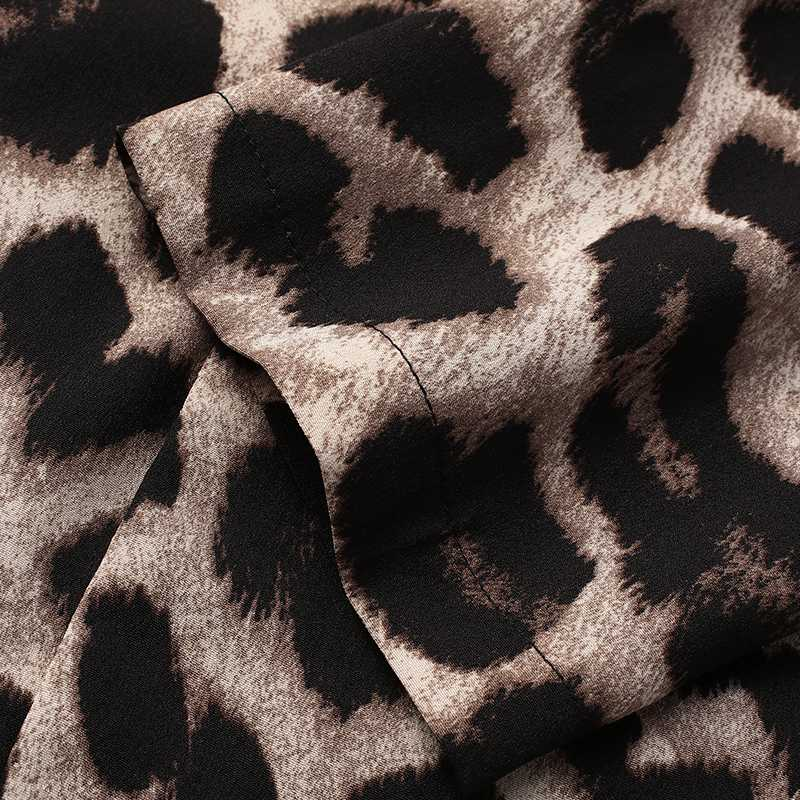 ZANZEA Módní dámské kancelářské obleky 2023 Dámské sako Jaro/Léto Dámský leopardí potisk s klopou Nadměrné knoflíky_voghion.com