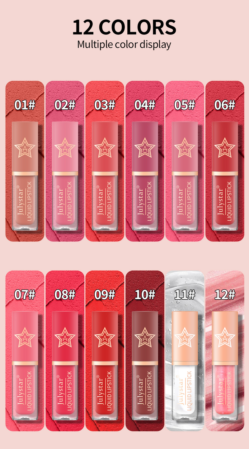 Lip Gloss Makeup Natural Three Dimensional Matte Star Lip Glaze Moisturizing Long Lasting Non Fading Non Stick Pearlescent Lipstick_voghion.com