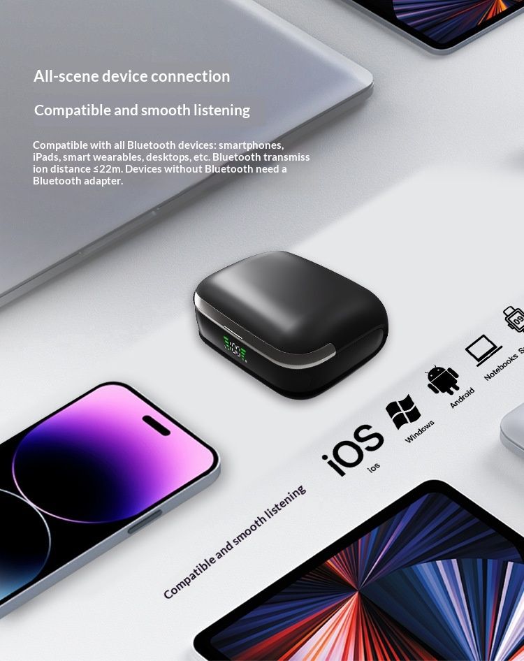 NeoGear Premium Trendy New Smart Noise-Canceling Over-Ear Wireless Ultra-Clear Cinema-Level Bluetooth Headphones_voghion.com