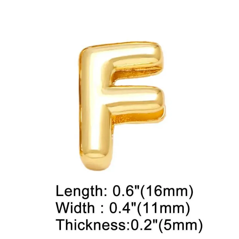 FLOLA DIY 26 Letter Custom Female Name Gold Silver Broadband Initial Bracelet Handmade Jewelry Brtd91 Y250420_voghion.com