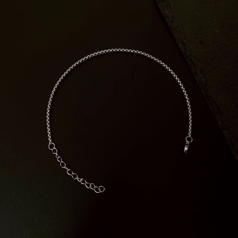 Ins Style Simple Double Layer Stacked Niche Non-Fading Chain Bracelet For Men Cool Versatile Hip-Hop Wristband_voghion.com