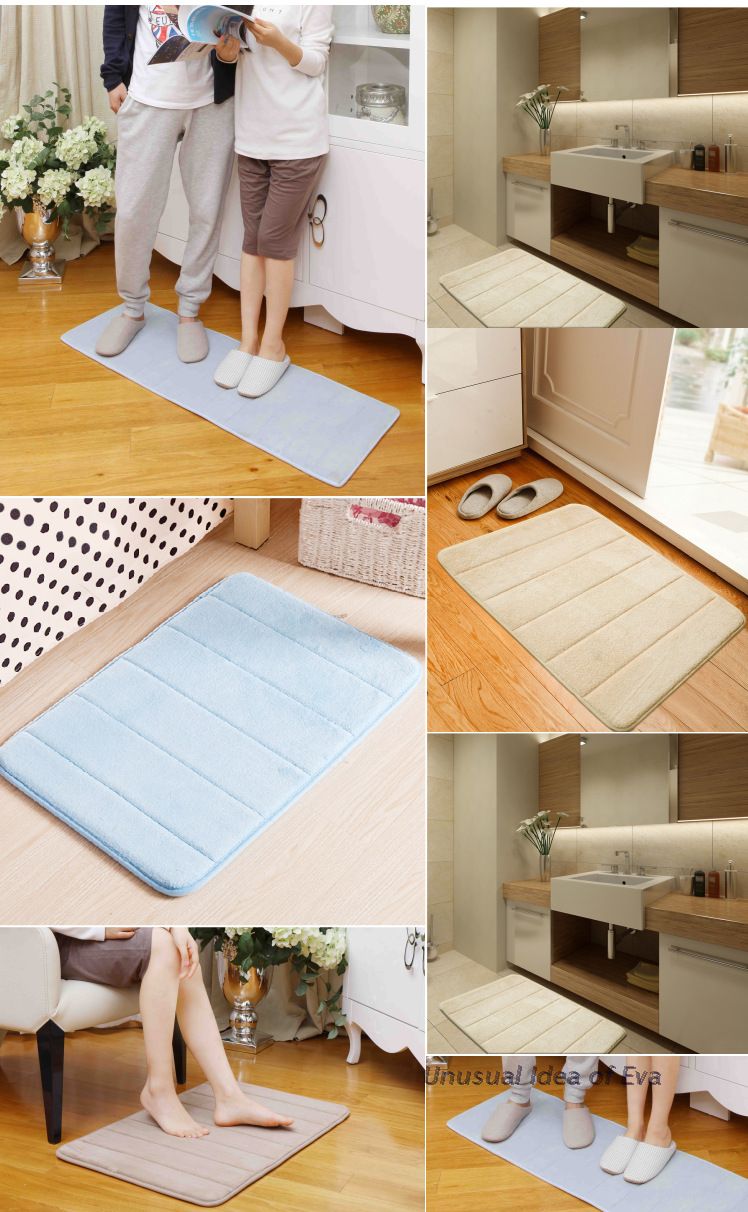 Hjem & Have Memory foam tæppe gulvmåtter entre køkken koral fleece måtter absorberende skridsikre køkken badeværelsesmåtter producenter engros_voghion.com