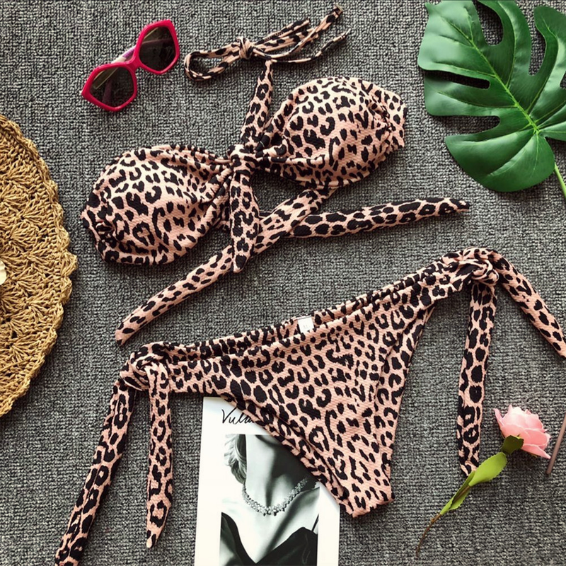 bikini sexy split bikini polka dot print swimsuit_voghion.com