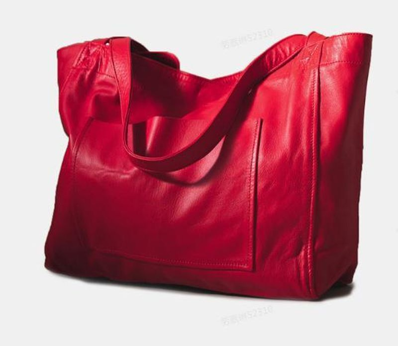 Mit Damen Tasche weiches Hand Schulter Retro Öl Wachs Leder große Kapazität 2023 neue Einkaufstasche Frauen_voghion.com