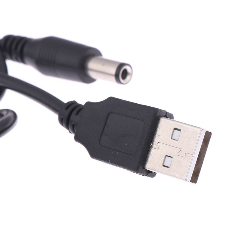 1 stk. 5V lader strøm til DC 5,5 mm plugg USB strømkabel for MP3/MP4-spiller_voghion.com