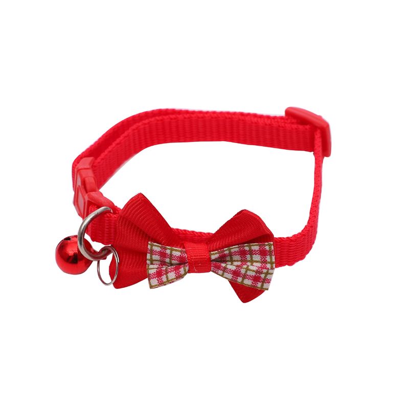 Accesorios con lazo para mascotas, collar con hebilla para perros y gatos pequeños y medianos_voghion.com