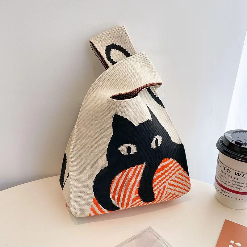 Borsa a mano piccola, versatile, alla moda, in maglia, nuova e alla moda, per donna, con tracolla_voghion.com
