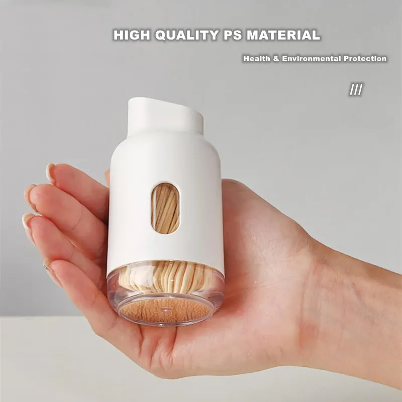 Eleganter Zahnstocherspender, tragbare und wiederverwendbare Zahnstocherbox, fasst ca. 600 Zahnstocher – ideales Weihnachtsgeschenk_voghion.com