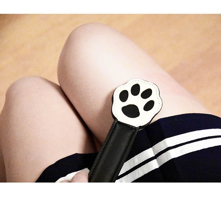 LuvBox Sexy Cat Paw Carino Doppio Strato Piccola Frusta con Scatola Esterna per Uomini e Donne Allenamento in Pelle_voghion.com