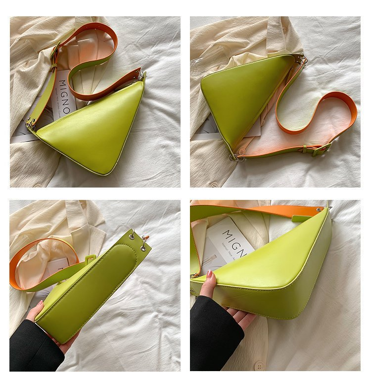 Borsa triangolare da donna 2023 trendy new high-end texture design di nicchia borsa a tracolla messenger a banda larga tre in uno transfrontaliera_voghion.com
