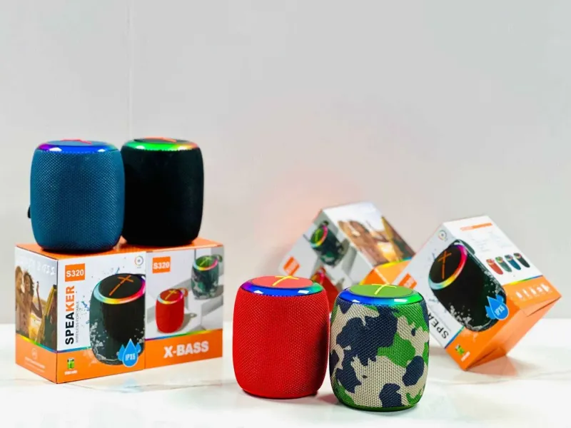 Enceinte sans fil BOOMS320, mini caisson de basses, portable, pour la maison et l'extérieur, carte enfichable, USB, Bluetooth, CL240827_voghion.com