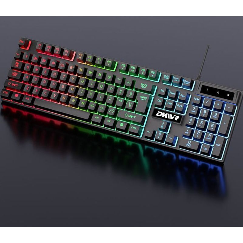 Wired Set Computer Mechanische Gaming Membran Tastatur Maus Leuchtende Peripherie_voghion.com