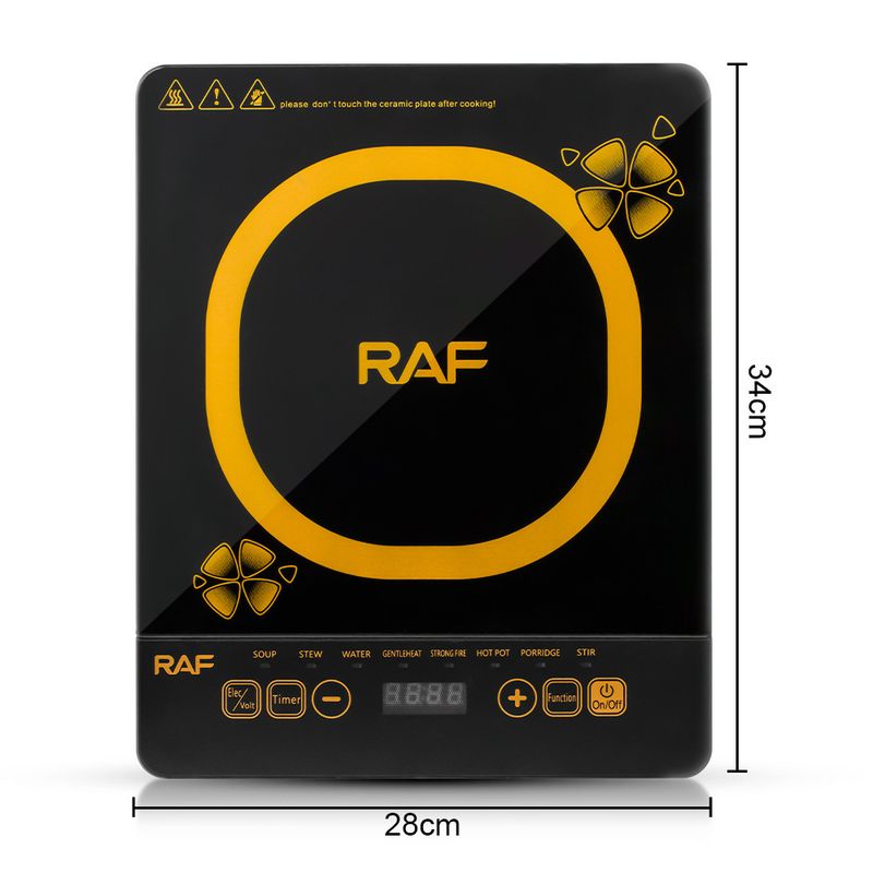 Ceramic Electric Hob, 2000W Induction Cooker For Hot Pot & Stir-Frying, Desktop Stove, EU Standard_voghion.com