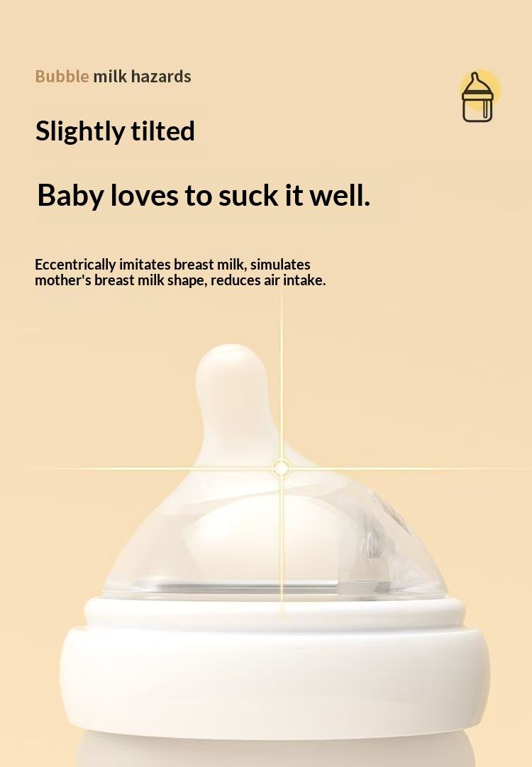 ToyPulse Newborn Baby Gift Box High Borosilicate Glass Bottle 0-6 Months Anti-Colic Breast Milk Weaning Small Age_voghion.com
