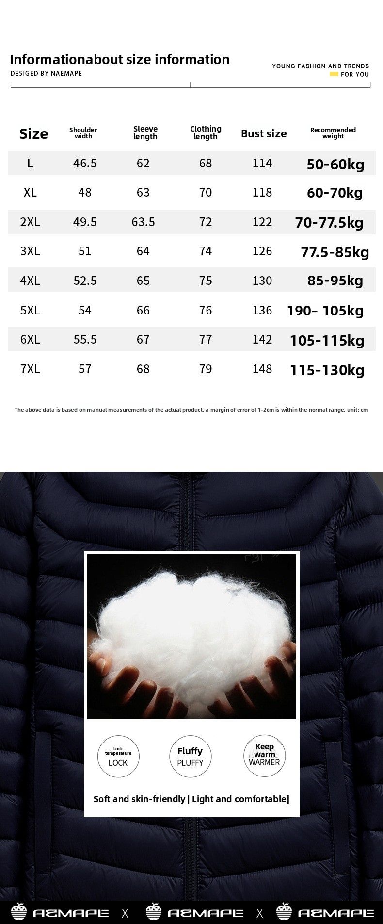 Giacca da uomo nuova, leggera, imbottita in cotone, calda e fredda, per autunno e inverno_voghion.com