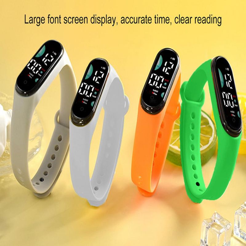 Kids Electronic Sports Waterproof Wrist Large Font Screen LED Display Luminous Auto Date Full Calendar Digital Watch_voghion.com