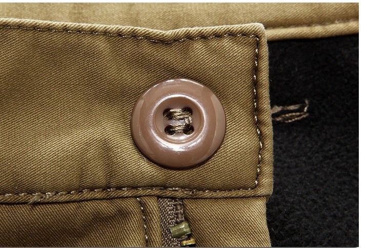 Ropa de hombre con forro polar, monos gruesos con múltiples bolsas, pantalones de algodón, pantalones largos para hombre_voghion.com