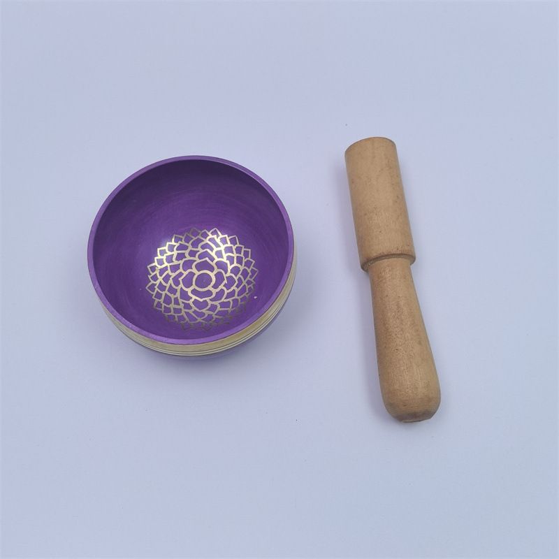 Nepal Singing Bowl Handmade Bowl Hand-Hammered Tibetan Singing Bowl Set - Stress Relief, Chakra Balancing & Meditation Tool_voghion.com