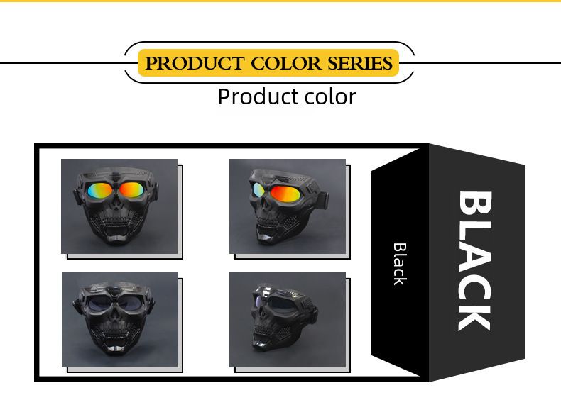 Cycling Eyewear New Goggles Mask Skull Head Motocross Outdoor Sports Riding Wind And Sand Goggles Tactical Mask_voghion.com