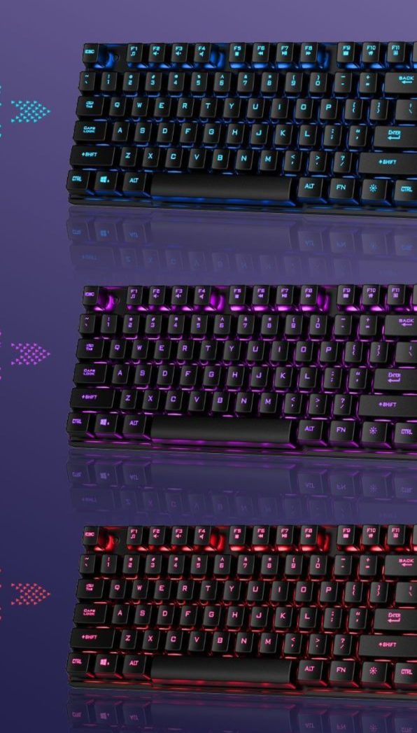 Great Wall K16 Keyboard Mouse Set Mechanical Feel Wired Glowing USB Floating PUBG Gaming Laptop Universal_voghion.com