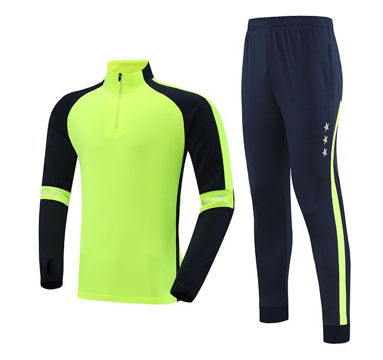 Herbst Winter Half-Zip Jacke Langarm Kinder Trainingsanzug Jungen Fußball Uniform Sportswear Performance Outfit_voghion.com