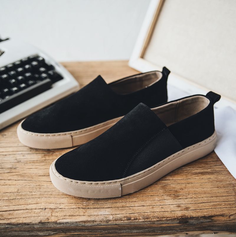 BUFFNY 2025 Spring New Style Versatile Comfortable Lazy One Step Casual Trendy Personalized Fashion Le Fu Shoes For Men_voghion.com