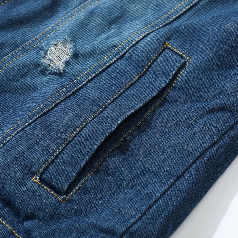 Herren-Jeansjacke im Vintage-Stil mit Waschung – Slim Fit-Baumwollmischung mit dickerem Futter (M-XXL) – Retro-Workwear-Stil für den Winter_voghion.com