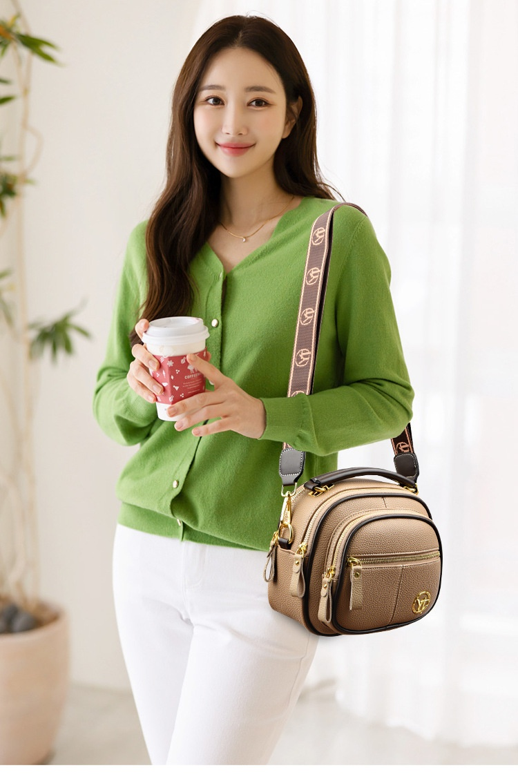Soft Leather Texture Apple Bag with Multiple Compartments Portable Bag for Women's New High-end and Versatile Soft Leather One Shoulder Crossbody Bag_voghion.com