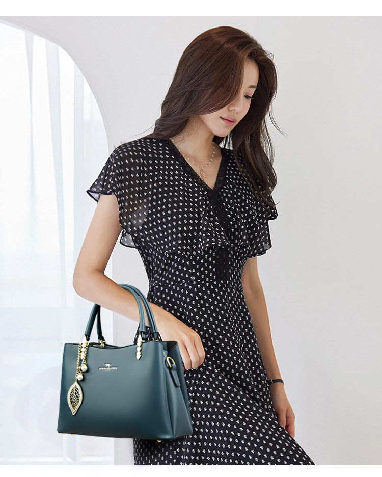 Borsa a mano versatile da donna, modello monoblocco, per l'autunno e l'inverno 2024, per mamma di mezza età_voghion.com