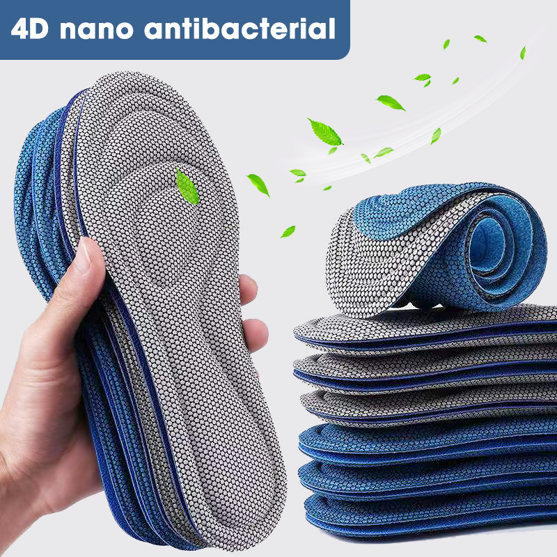 4 stuks traagschuim orthopedische inlegzolen voor antibacteriële ontgeuring zweetabsorptie inzetstuk sportschoenen hardlooppads_voghion.com