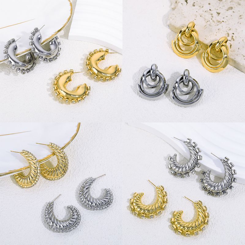 Con un design unico per le donne, orecchini placcati in oro in stile francese leggero e lussuoso, orecchini con nappe a forma di cuore_voghion.com