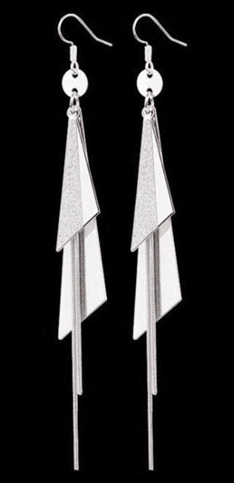 Women's Internet Celebrities With Versatile Korean Style Personality Long Tassel Stud Earrings_voghion.com