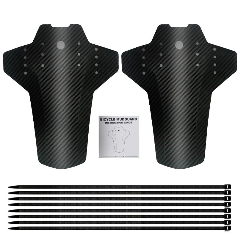 Mountain Mudguard Downhill Bike Carbon Fiber Pattern Mud Tile MUDGUARD Bicycle Accessories_voghion.com